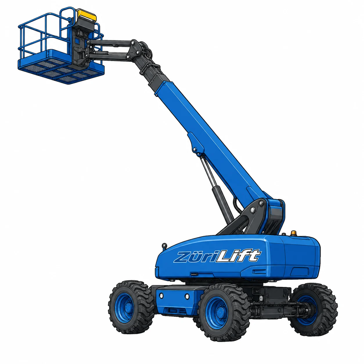 ZüriLift Aichi SP14CJ 4×4 16m – technische Illustration