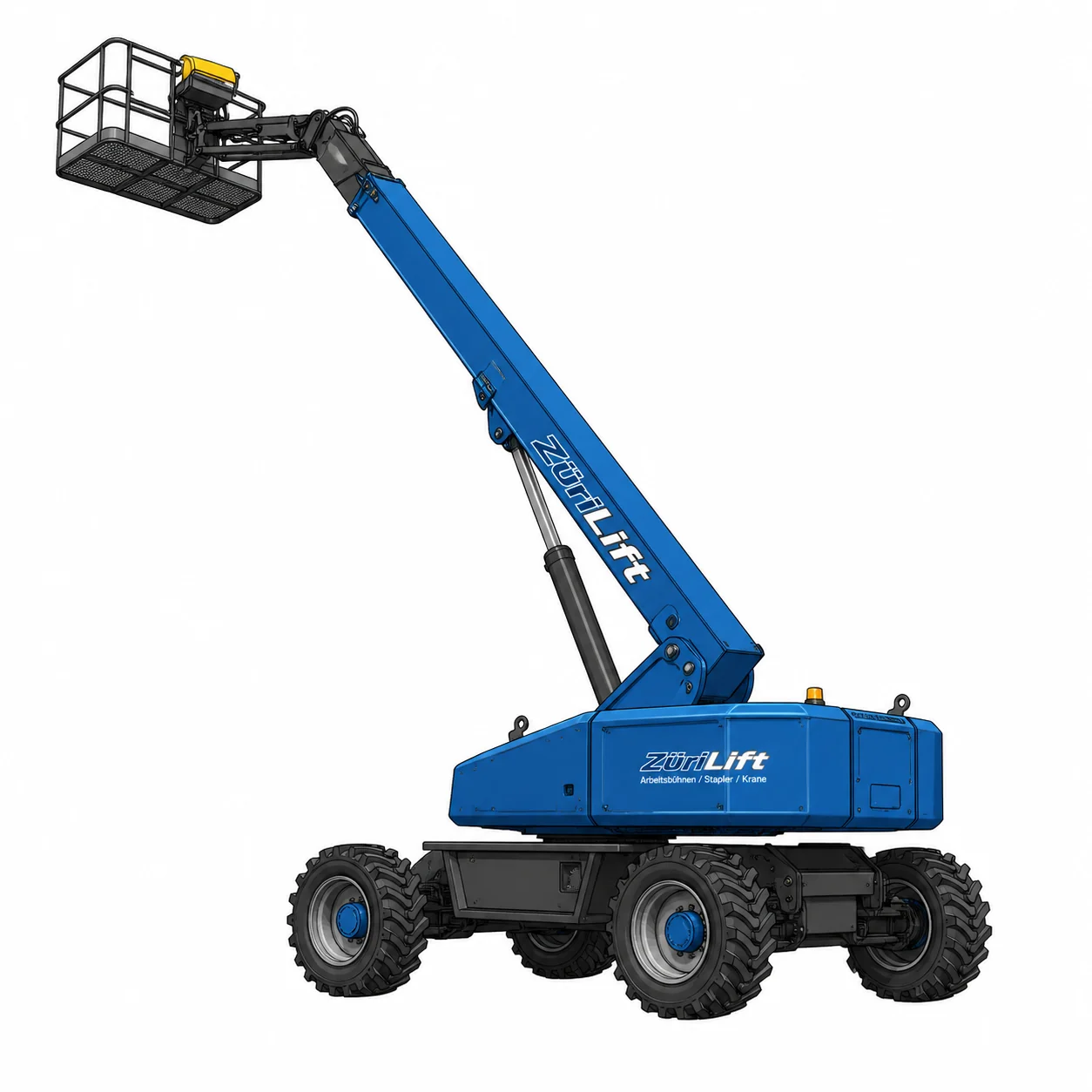 ZüriLift Aichi SP21AJ 4×4 23m – technische Illustration