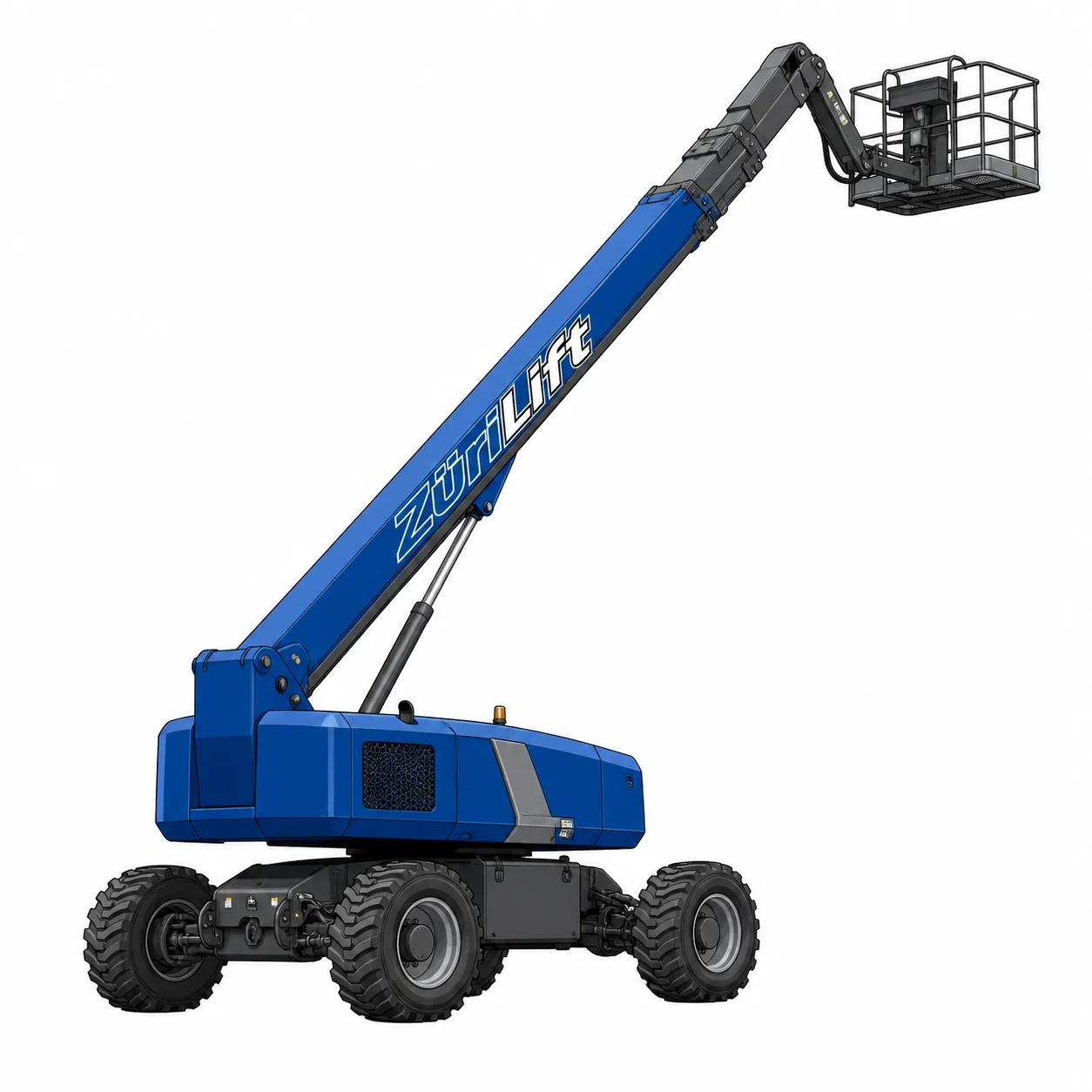 ZüriLift Aichi SP25B 4×4 27m – technische Illustration