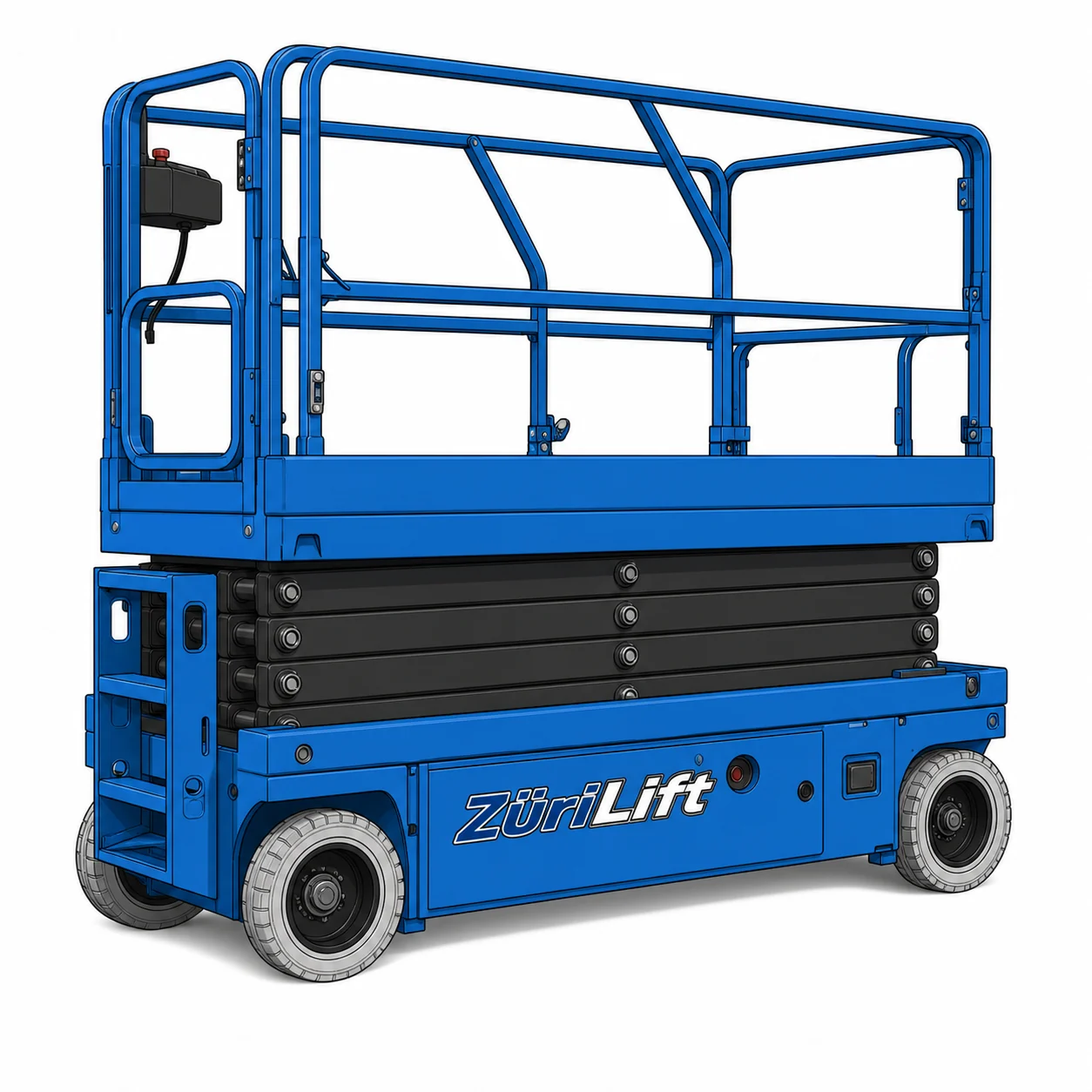 ZüriLift Aichi SV08ENL 9.92m – technische Illustration