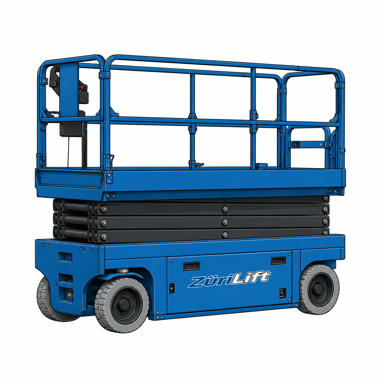 ZüriLift Airo X10 EN 10.2m – technische Illustration
