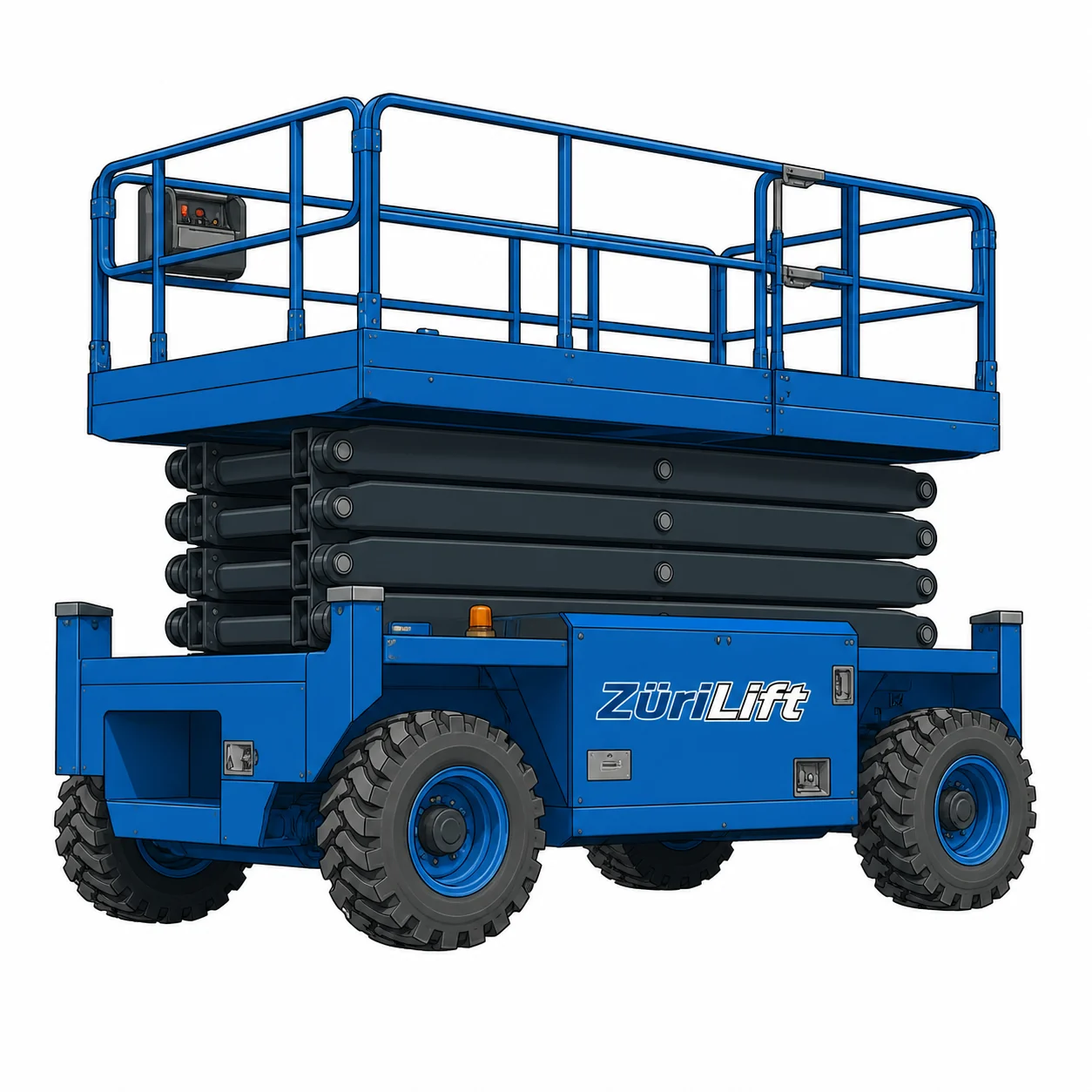 ZüriLift Airo X14RTE 14m – technische Illustration