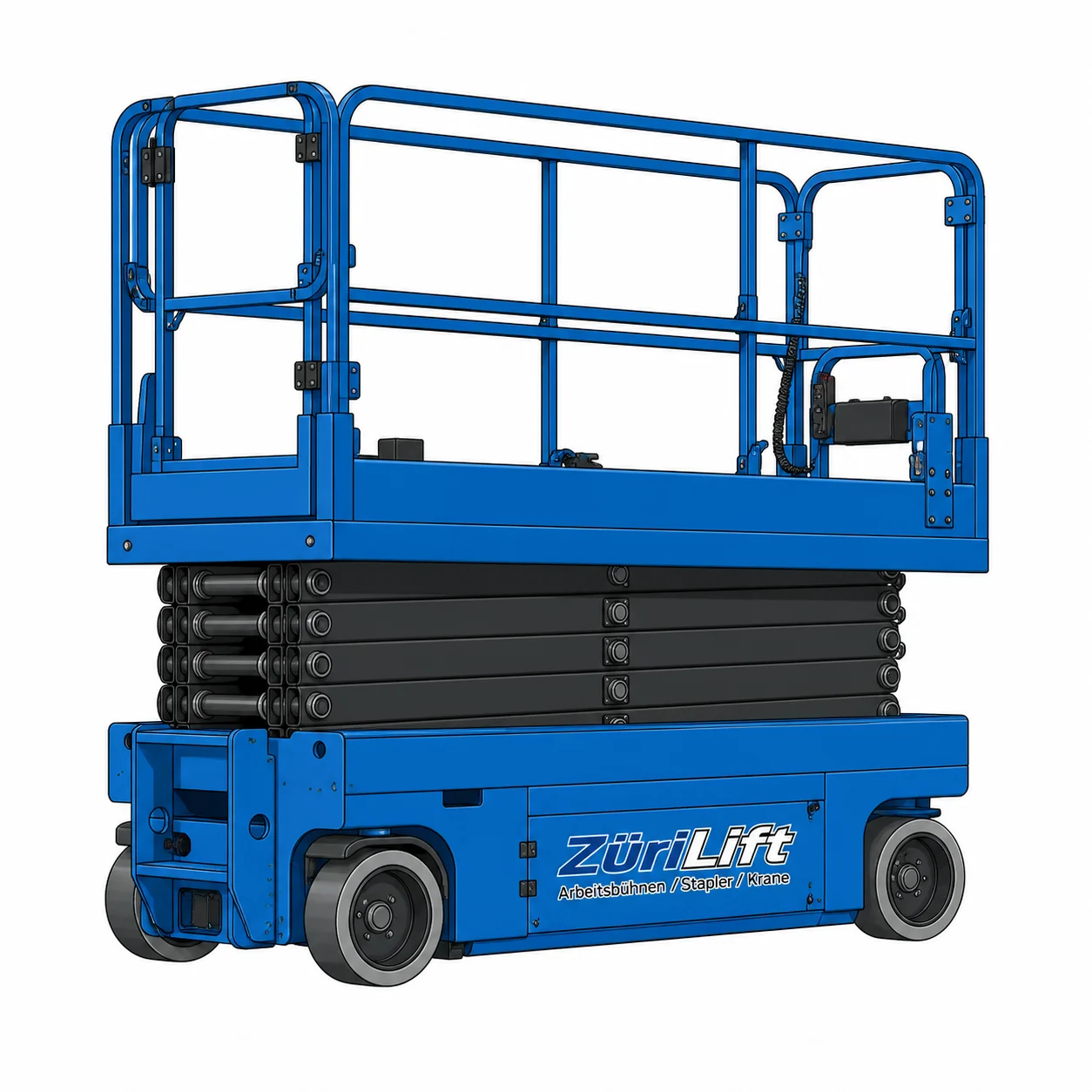ZüriLift Genie GS 2632 9.8m – technische Illustration