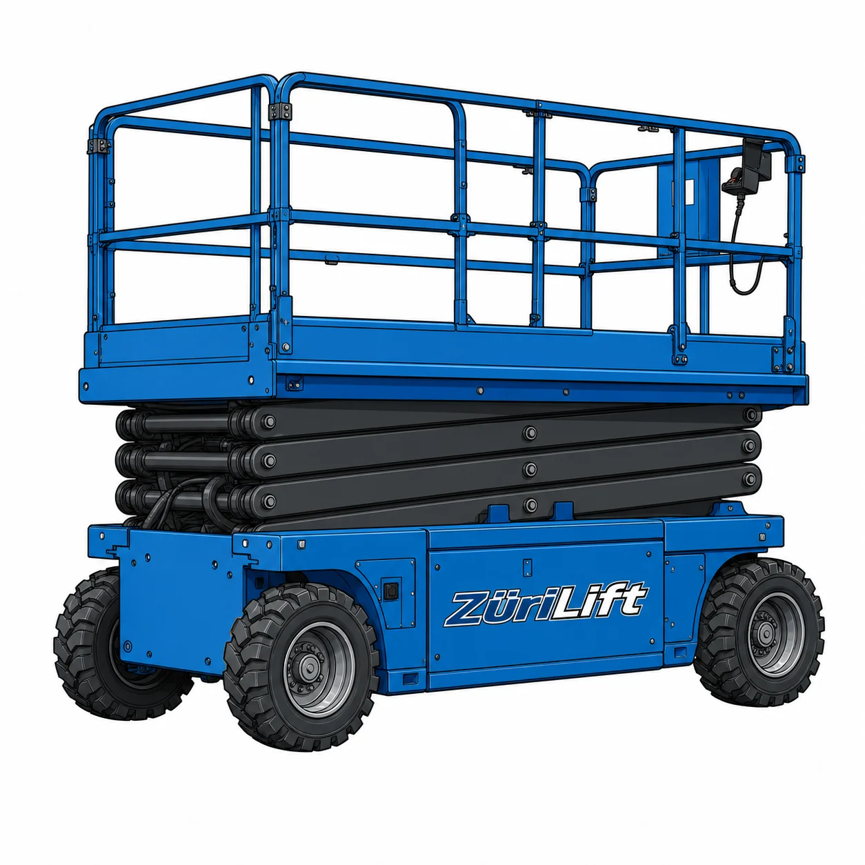 ZüriLift Genie GS 3268DC 11.75m – technische Illustration