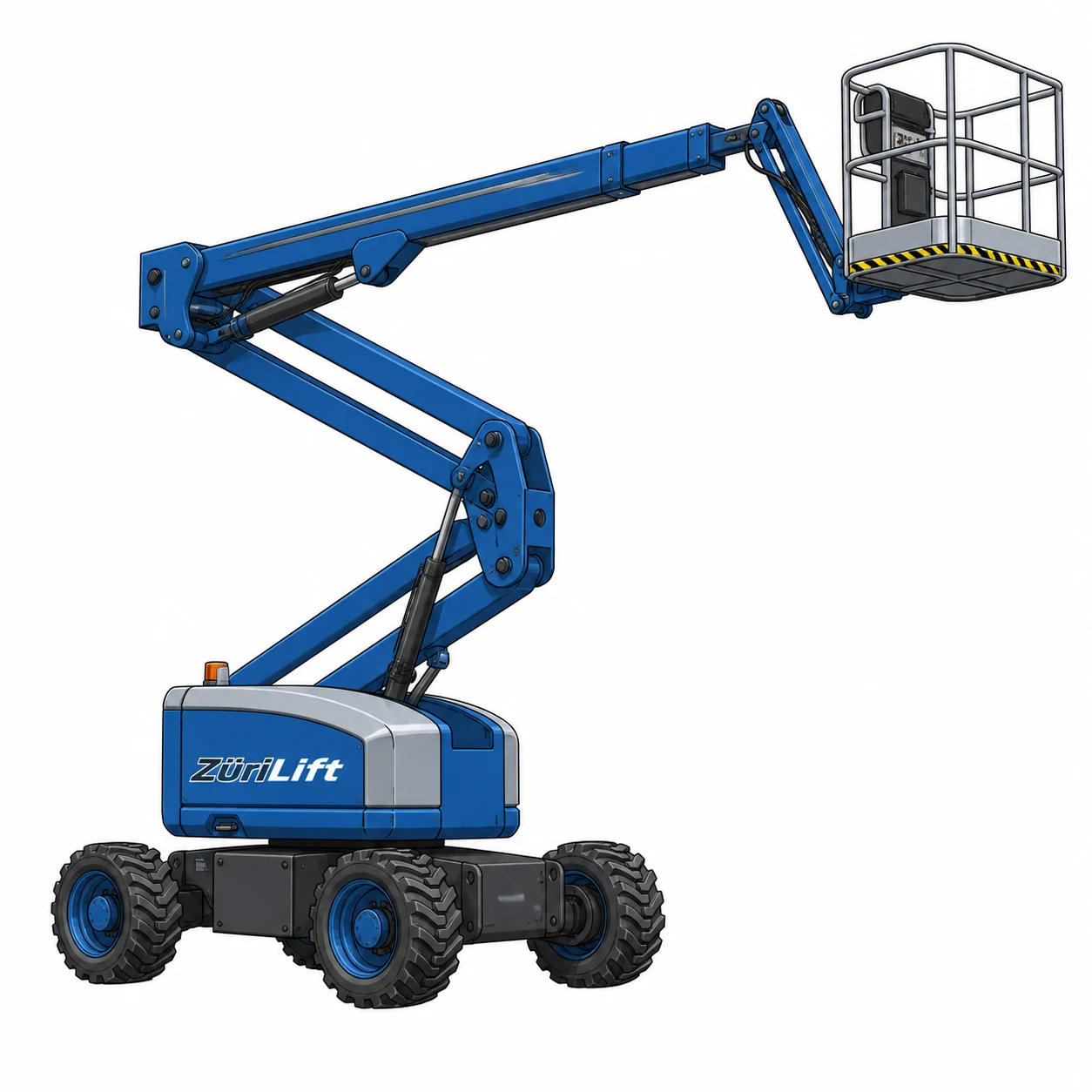 ZüriLift Genie Z45/25JDC 15.92m – technische Illustration