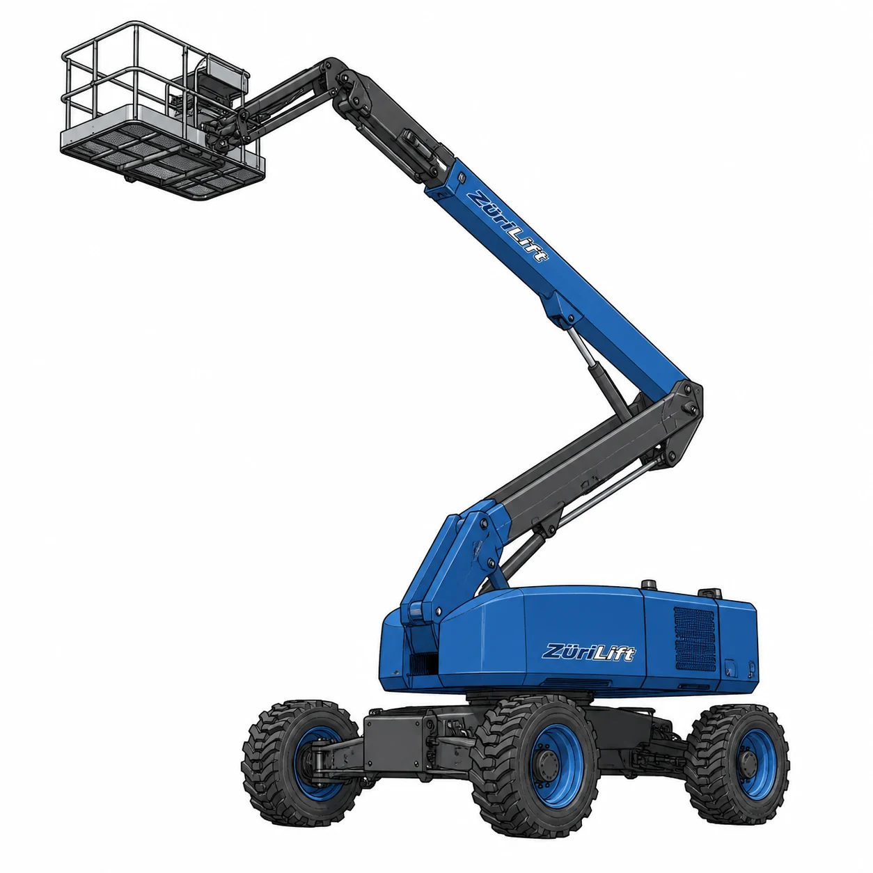 ZüriLift JLG 1250 AJP 40.1m – technische Illustration