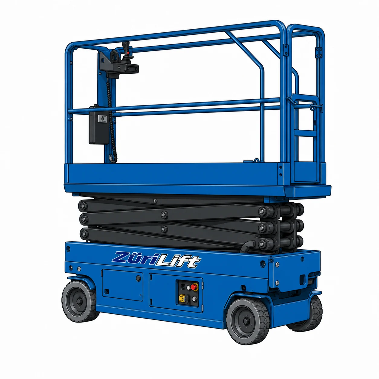 ZüriLift JLG ES1530L 6.5m – technische Illustration