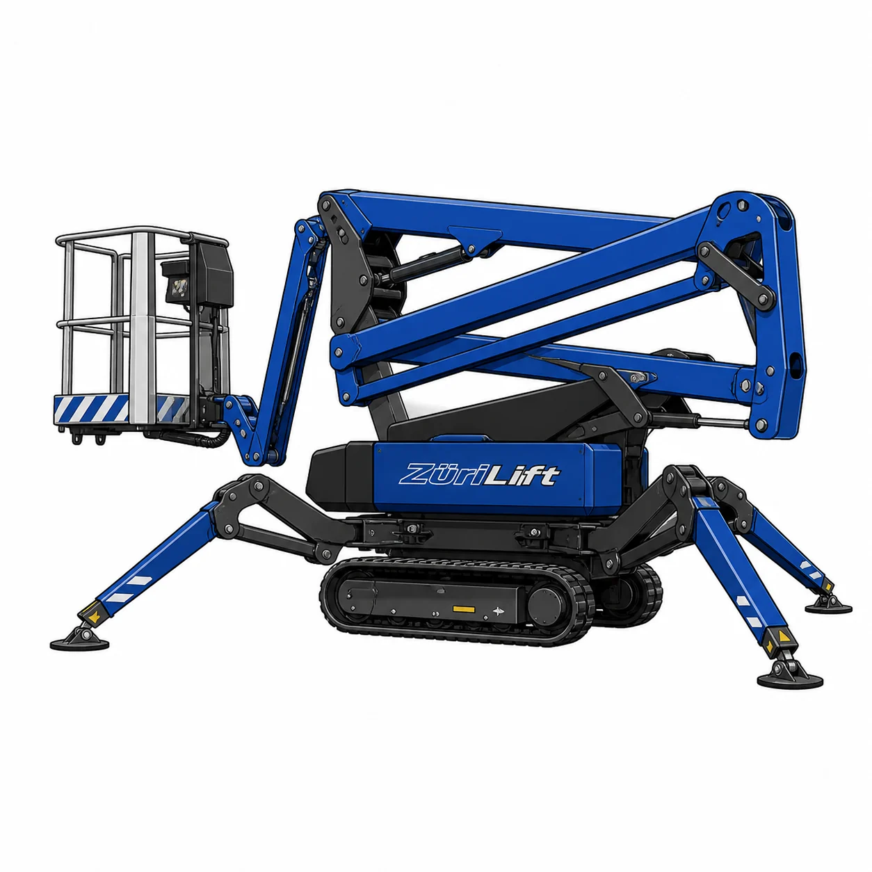 ZüriLift JLG X14J 14.0m – technische Illustration