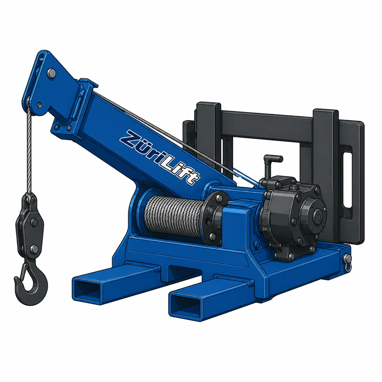 ZüriLift Kranwinde 4000, 6000 [kg] – technische Illustration