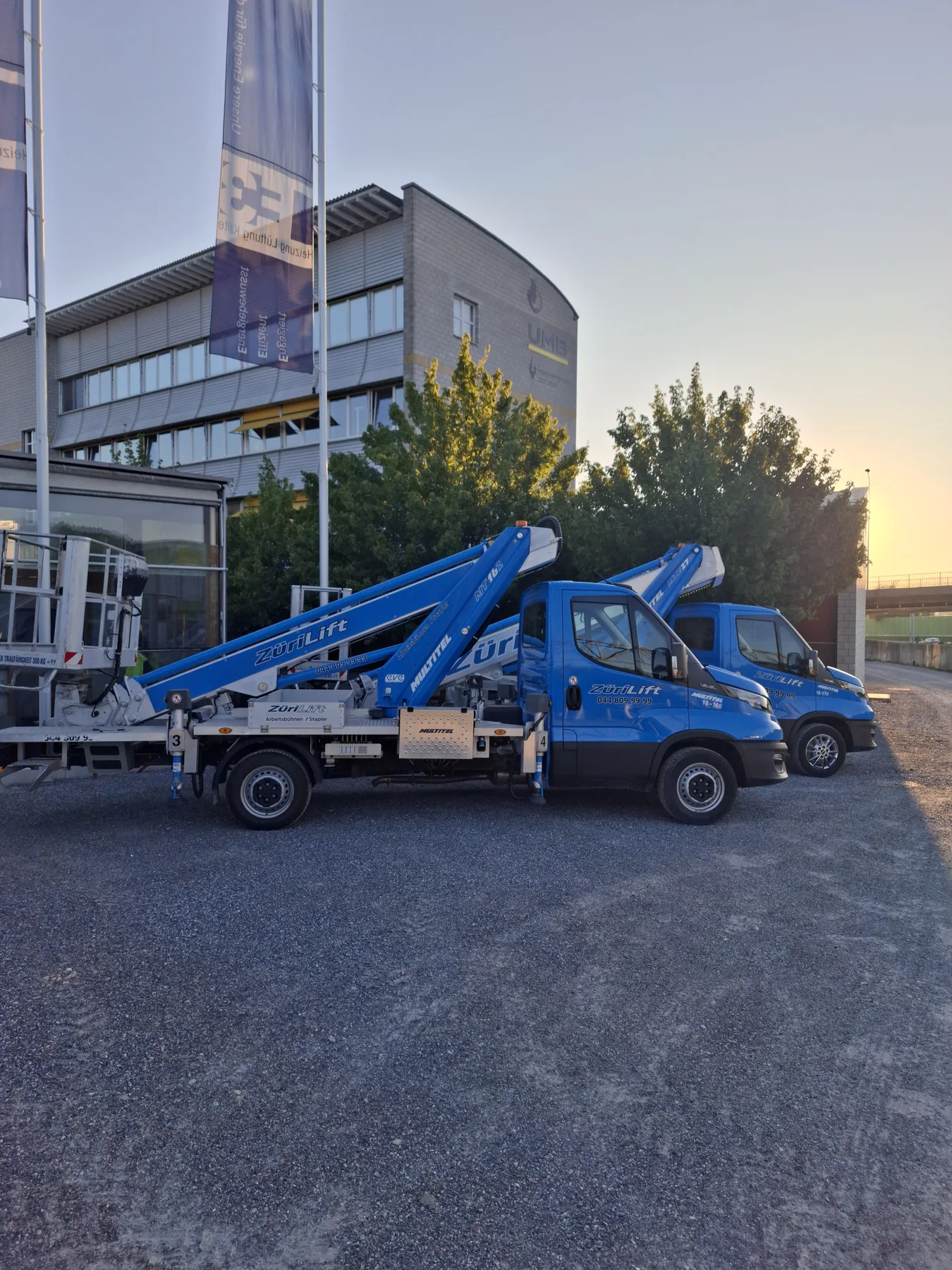 ZüriLift LKW-Arbeitsbühnen am Standort