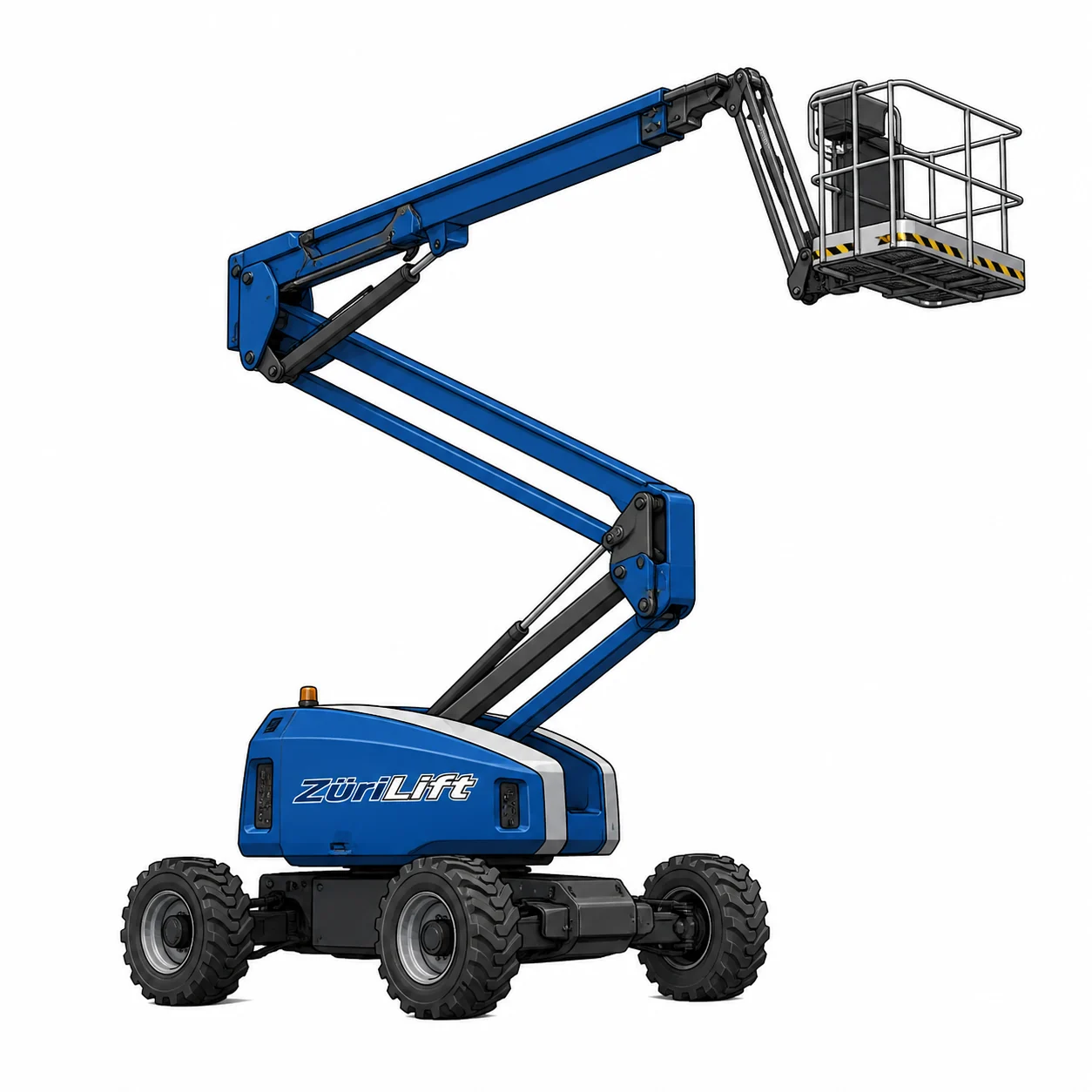 ZüriLift Nifty HR17 4×4 17m – technische Illustration